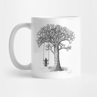 girl on swing Mug